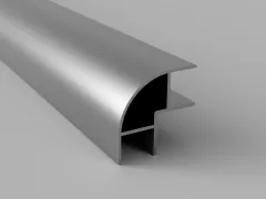 Alu-Möbeleckprofil 2,2m beidseitig offen R1silber Aluminium
