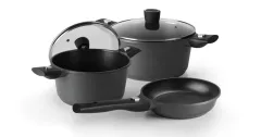 Alu-Topfset, 5-teilig, Antihaftbeschichtung