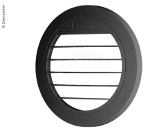 Ausströmer flach 0° schwarz für Standh.Airtronic D3, Ø90mm