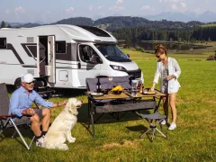 Bambus-Rolltisch MENDOZA 140 - 140 x 80 cm
