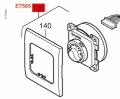 Bedienteil Ultraheat, schwarz