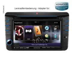 bequeme Steuerung des Kenwood Navis DNX450TR vom Lenkrad Ihres VW T5 aus