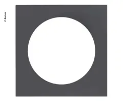 Berker INTEGRO Pure 1-fach Rahmen schwarz matt