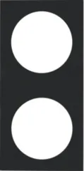 Berker INTEGRO Pure 2-fach Rahmen schwarz matt
