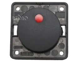 Berker Wippschalter 12V, anthrazit, mit roter LED-Kontroll-Anzeige