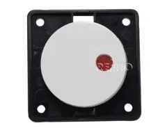 Berker Wippschalter 12V, polarweiß, mit roter LED-Kontroll-Anzeige