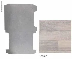 Bodenplatte T6/5 langer Randstand Kombi,1-teilig,Tessin,Länge 286cm VW Einstiegs