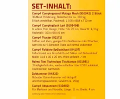 Camping Starter Set Pro für 2 Personen