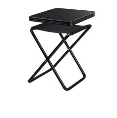Campinghocker, Tischhocker Pasadena, Camp4, schwarz, belastbar 30kg/100kg