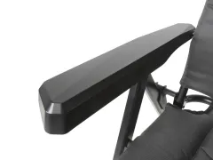 Campingstuhl klappbar, faltbar, gepolstert, inkl. Kopfpolster. Mit 7-fach-ergonomischer Rückenlehne