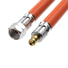 CAMPKO Gasschlauch (Mitteldruck) mit 1/4' LH-Überwurfmutter x Stecknippel - 150 cm