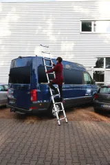 CARBEST Escali faltbare Leiter mit 11Stufen, 100Kg,CARBEST Leiter aus Aluminium