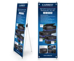 Carbest X-Banner - Englisch, Motiv: Heavy Duty Kühlboxen