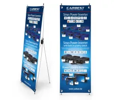 Carbest X-Banner-Motiv:Inverter,Lithiumbatterie,English,Größe:60x180cm