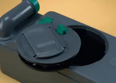 Cassettentoilette C402-X elektrisch, weis, rechts