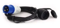 CEE-Adapterkabel: Schuko-Kupplung/CEE-Stecker 3x2,5mm 40cm lang