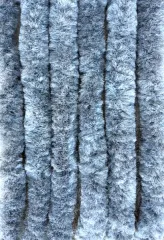 Chenille-Flauschvorhänge - Für Vorzelt- und Balkontüren (B 100 x H 200 cm) - Anthrazit