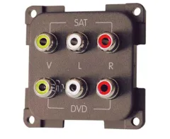 Cinch AV- & Audiomodul braun