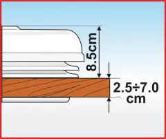 Dachhaube 50x50 Vent weiß mit Rollo