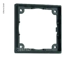 Distanzrahmen 1-fach. Flach, 3mm Aufbauhöhe. Schiefergrau. SB-verpackt