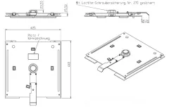 Drehkonsole, Flachsockel für VW T5 und T6, Fahrerseite