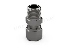 DREHMEISTER Schneidringverschraubung gerade - 1/4' Gewinde auf 8 mm Rohrverschraubung