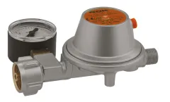 Druckminderer mit Manometer, 50mbar