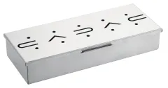 Edelstahl Räucherbox 23x9x4cm - Geeignet für Holzkohle- und Gasgrills