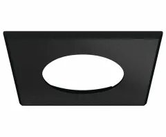 Einbaugehäuse quadratisch für 83580, schwarz matt, 65x65x2,6mm