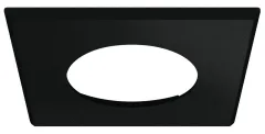 Einbaugehäuse quadratisch für 83580, schwarz matt, 65x65x2,6mm