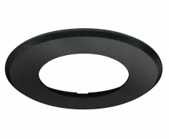 Einbaugehäuse rund für 83580, schwarz matt, 65x2,6mm