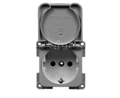 Einbausteckdose 230V - Schiefer