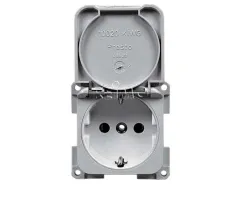 Einbausteckdose 230V - Silber