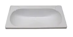Einbauwaschbecken 665x330mm (BxH) weiß