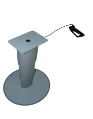 Einsäulen-Hubtisch Primero Comfort, 315-675mm, silbergrau