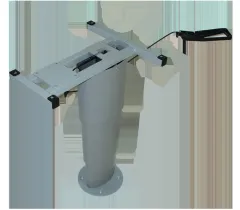 Einsäulen-Hubtisch Primero Comfort, 325-685mm, silbergrau