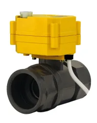 Elektr. Kugelhahnventil 1" 40mm Kunststoff