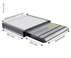 Elektrische Trittstufe 12V, 70cm breit für Kastenwagen und Wohnmobile