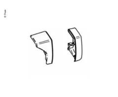 Endkappe Frontprofil f.Omnistor 6200 weiß rechts und links