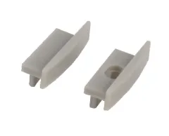 Endkappe für Aluminium LED-Profil - Flach - 2er Set