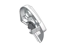 Endkappe P600 rechts silb