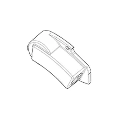 Endkappe weiß, links für Markisen Dometic PR 2000 -