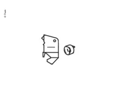 Endstück für Spannstange