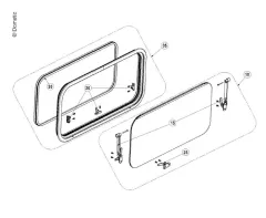 Ersatzscheibe S7Z-Fenster - 900 x 450 mm
