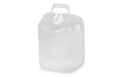 Faltkanister 10L,transparent, 26x23x40cm,Öffnung 3cm,Deckel weiß