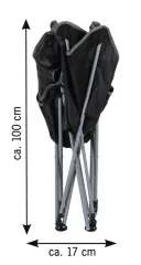 Faltstuhl Snobby II, Camp4, verstellbare Rückenlehne, Schlaffunktion