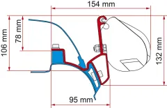 FIAMMA Adapter für F35, California