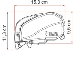 Fiamma F80S Dachmarkise 3,4m, für Vans und Wohnmobil