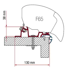 Fiamma Kit Caravan Standard Markisenadapter für F80 - 340cm