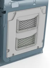 Fiat Ducato Hecktür Doppelnetz Fach,f.Ducato Fahrers gra7035 B67x62c